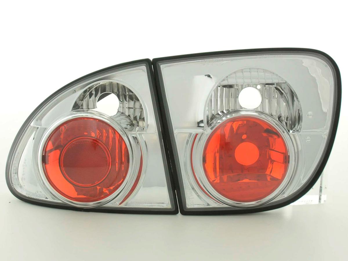 Rückleuchten Set Skoda Fabia Typ 6Y 99-07 chrom Rückleuchten Set Skoda Fabia Typ 6Y 99-07 chrom